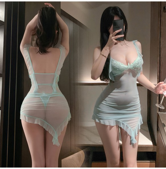 FEE ET MOI - Paris Lover Sheer Fantasy Dress (Blue)